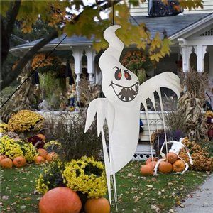 Halloween Inflatable 5ft Spooky Ghost Built-in Color-Changing LED Light Blow-up